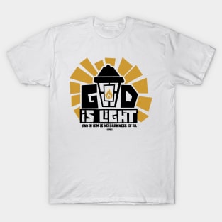 Bible art. God is light. T-Shirt